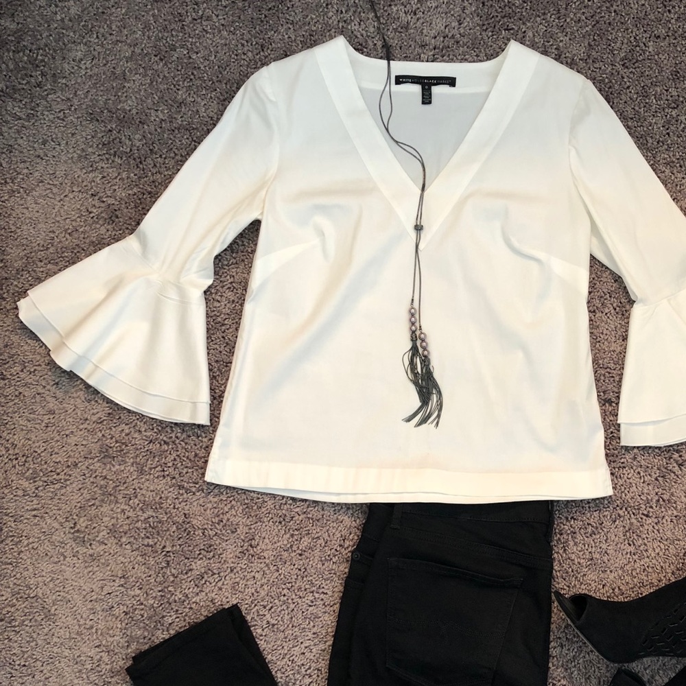 WHBM White Blouse